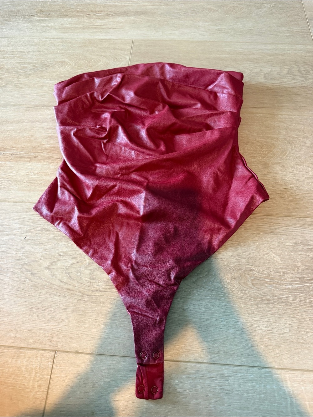 Red latex Bodysuit